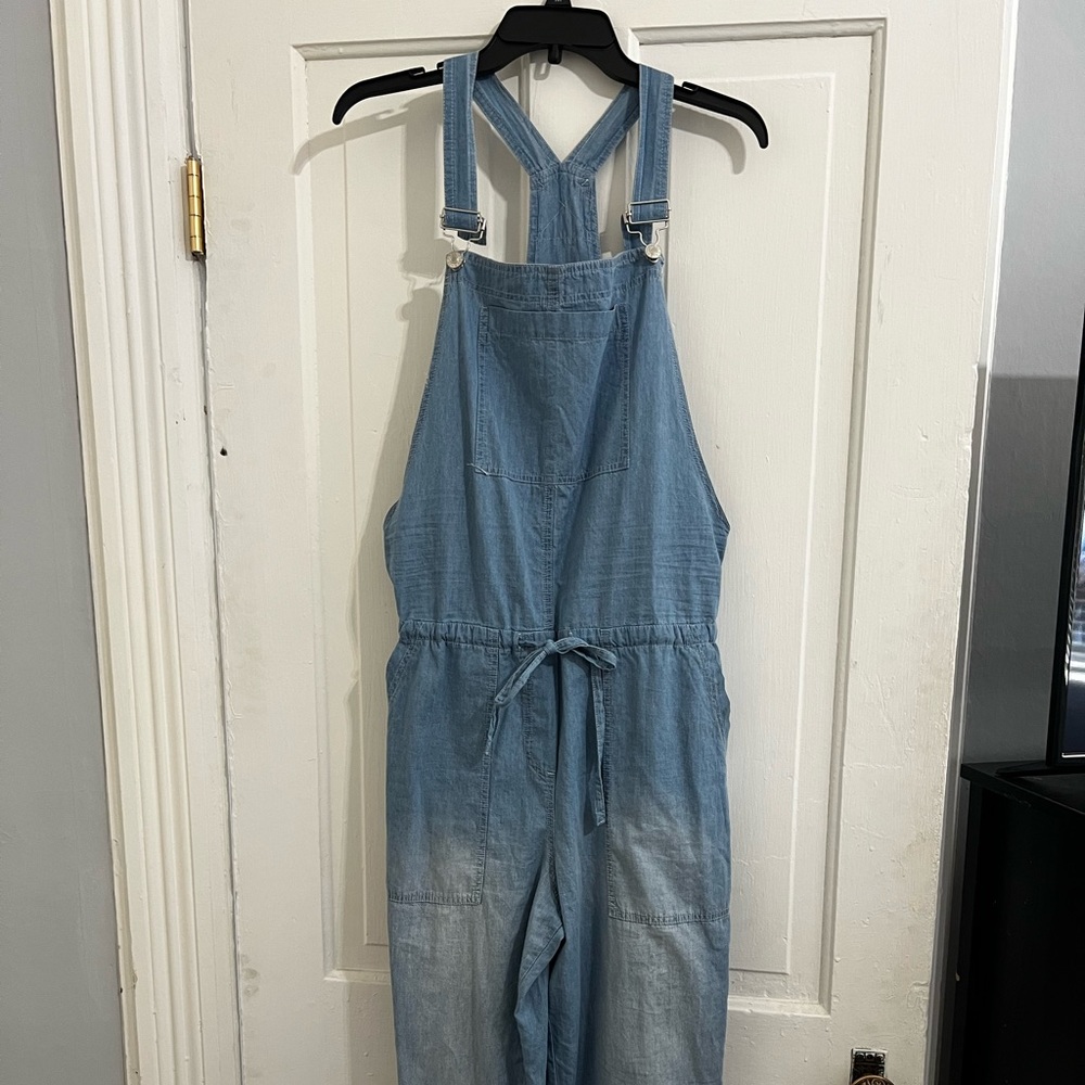 Chambray denim overalls size S